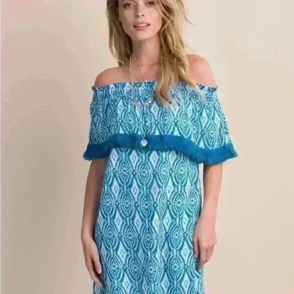 Hatley Women's  Olivia Dress Etched Mandala in Pink and White Boho Short Size XL - Picture 4 of 12